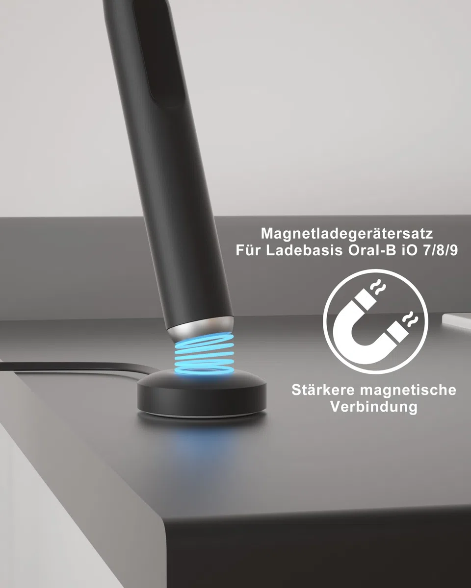 Caricatore di ricarica per Braun Oral B IO7 IO8 IO9 IO10, alimentatore di rete per spazzolino elettrico IPX7 impermeabile