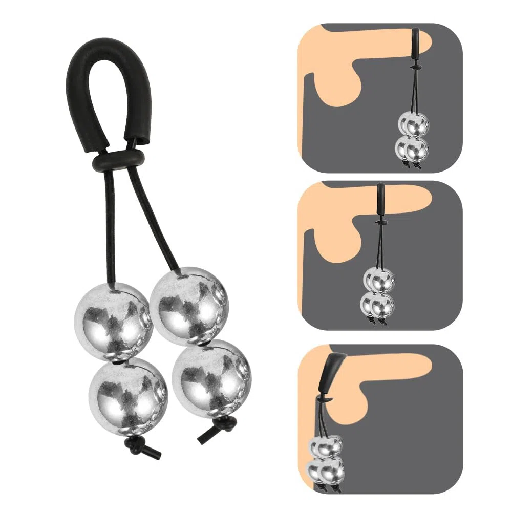Cockring Weight Anello Fallico Penis Ring Anello Per Pene Da Uomo Testicoli Anello Ritardante Per Pene Da Uomo (Four Ball)