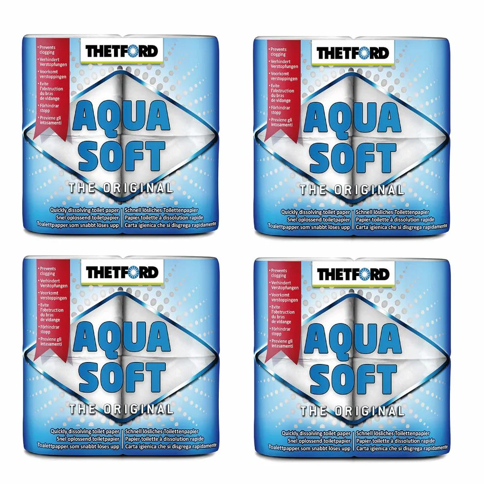 Thetford Acqua Soft - Carta igienica chimica per roulotte, confezione da 16