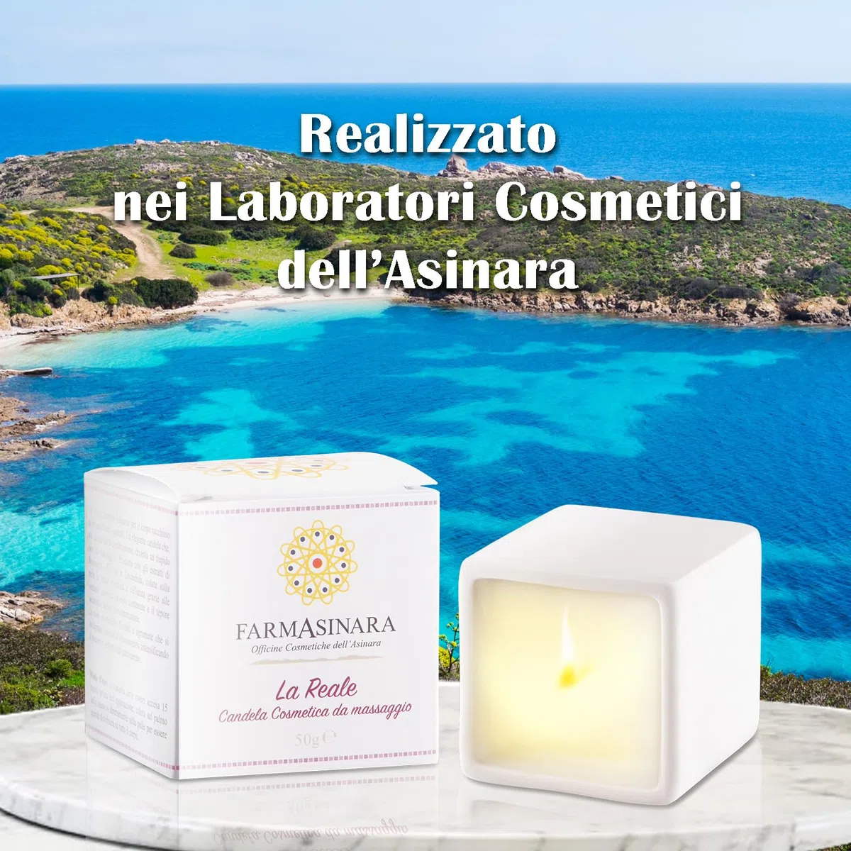 Candela Da Massaggio Per Tutto Il Corpo Con Elicriso, Rosmarino E Lavandula Olio Per Massaggi Professionali candela massaggi Realizzata Nei Laboratori Dell’Asinara.
