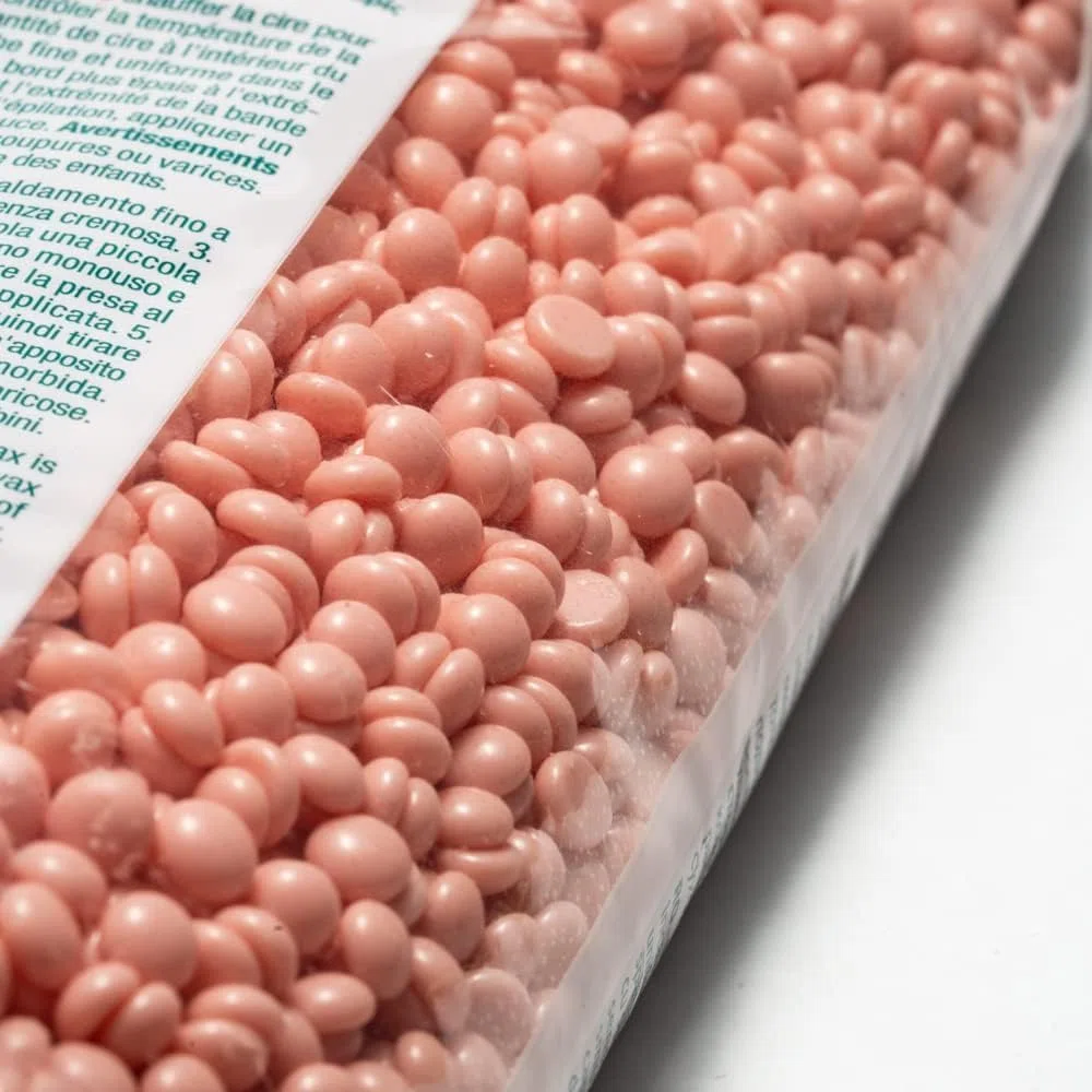 JaDy Cera Brasiliana Titanio Rosa 1KG - Perle di Cera Depilatoria Professionale Senza Strisce, Ceretta Brasiliana a Caldo per Scaldacera, Viso Corpo Gambe Inguine Ascelle, Made in Italy