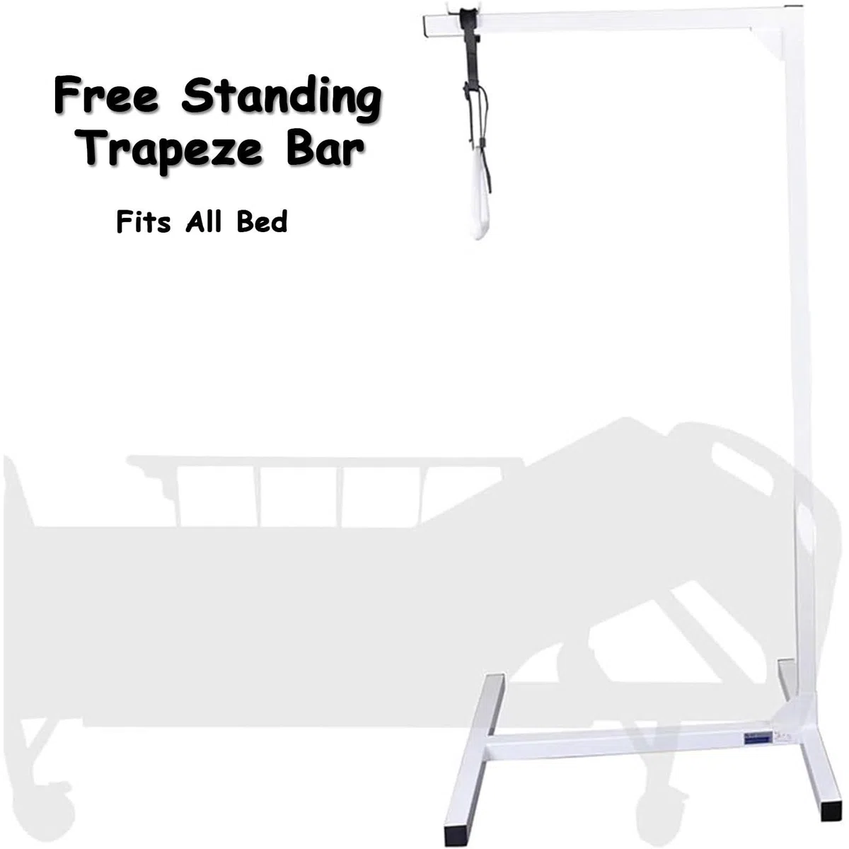Barra trapezio per la mobilità del letto, supporto a soffitto per disabili e anziani, supporto per scaletta per una migliore accessibilità al letto