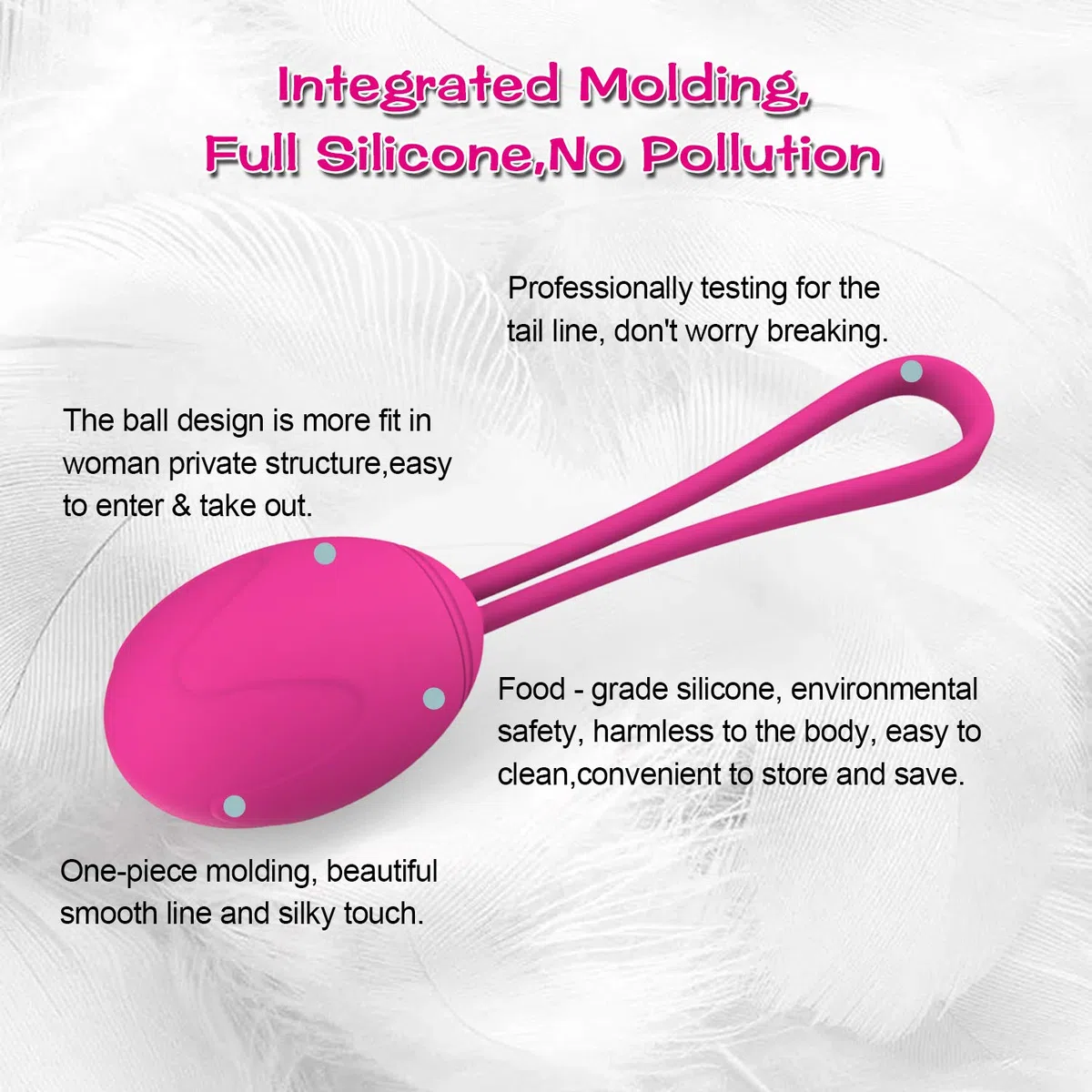 Palline Per il Pavimento Pelvico Set - Perfetto per rassodare il muscolo pelvico e prevenire l'incontinenza - Set di 3 sfere Kegel in silicone alta qualità