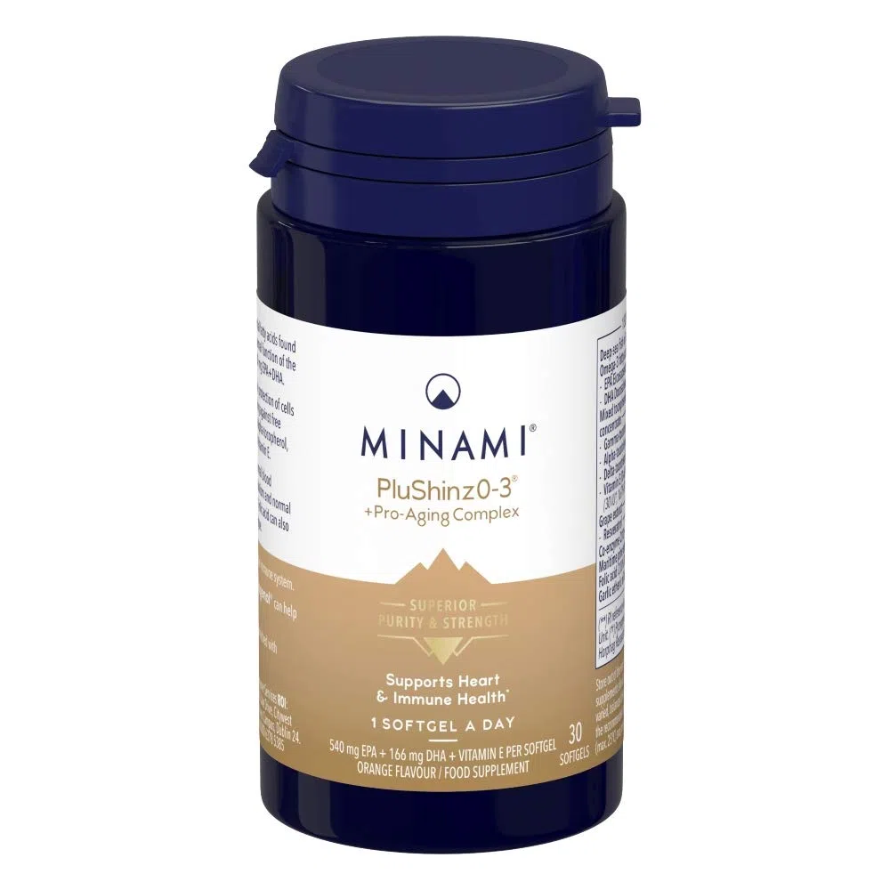 PluShinzO-3 Anti-Aging Complex Omega 6, Omega 3 Fatty Acids, Antioxidant - 30