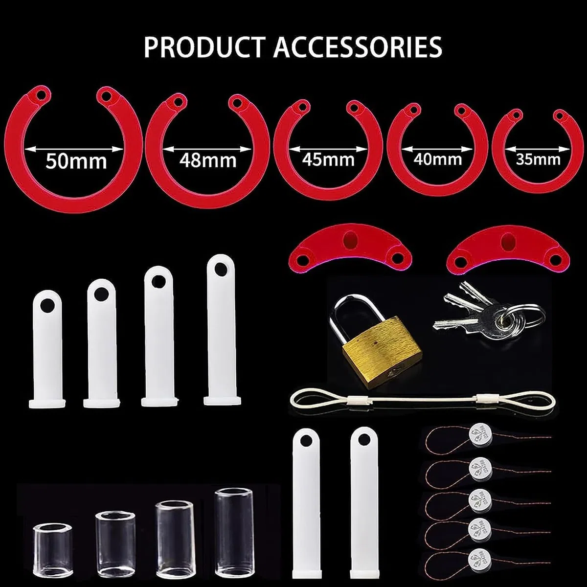 Chastity Cage Uomo Silicone Sissy Gabbia Pene Bdsm Cintura Castità Maschile Per Giochi Erotitici Sexy Per Coppie (Long,White)