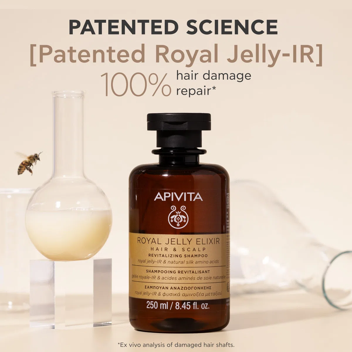 Royal Jelly Shampoo rivitalizzante, 250 ml, limone
