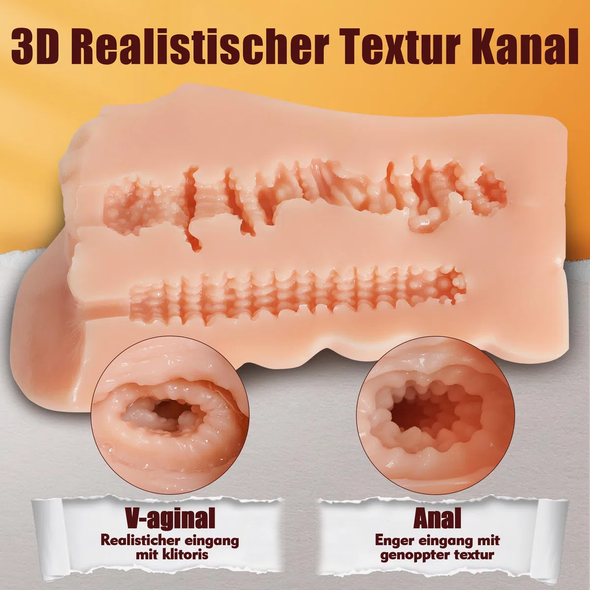 700G Masturbtore per uomini Masturbatore Sex Toy per uomini Sex Toys Realistico grande con Vibratore 3D Vagina Clitoride Anello Vibrante per il Pene Anale Masturbatore uomo Figa Tascabile Dildo