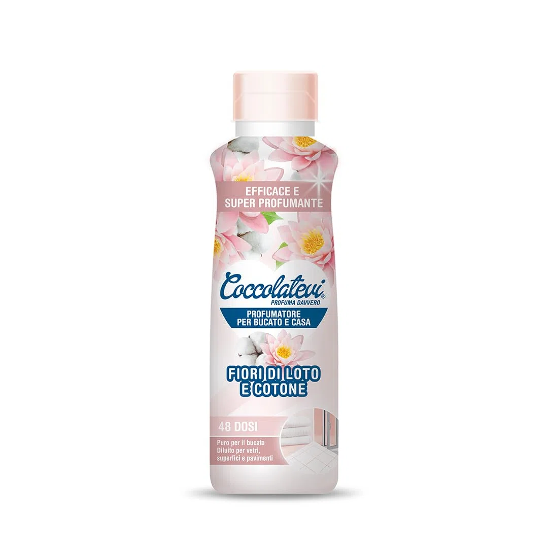 COCCOLATEVI Profumatore Bucato, Essenza Bucato da Utilizzare come Profumatore Bucato Lavatrice e Asciugatrice, Profumatore Casa e Detergente (300 ml (Confezione da 3), Fiori di Loto e Cotone)