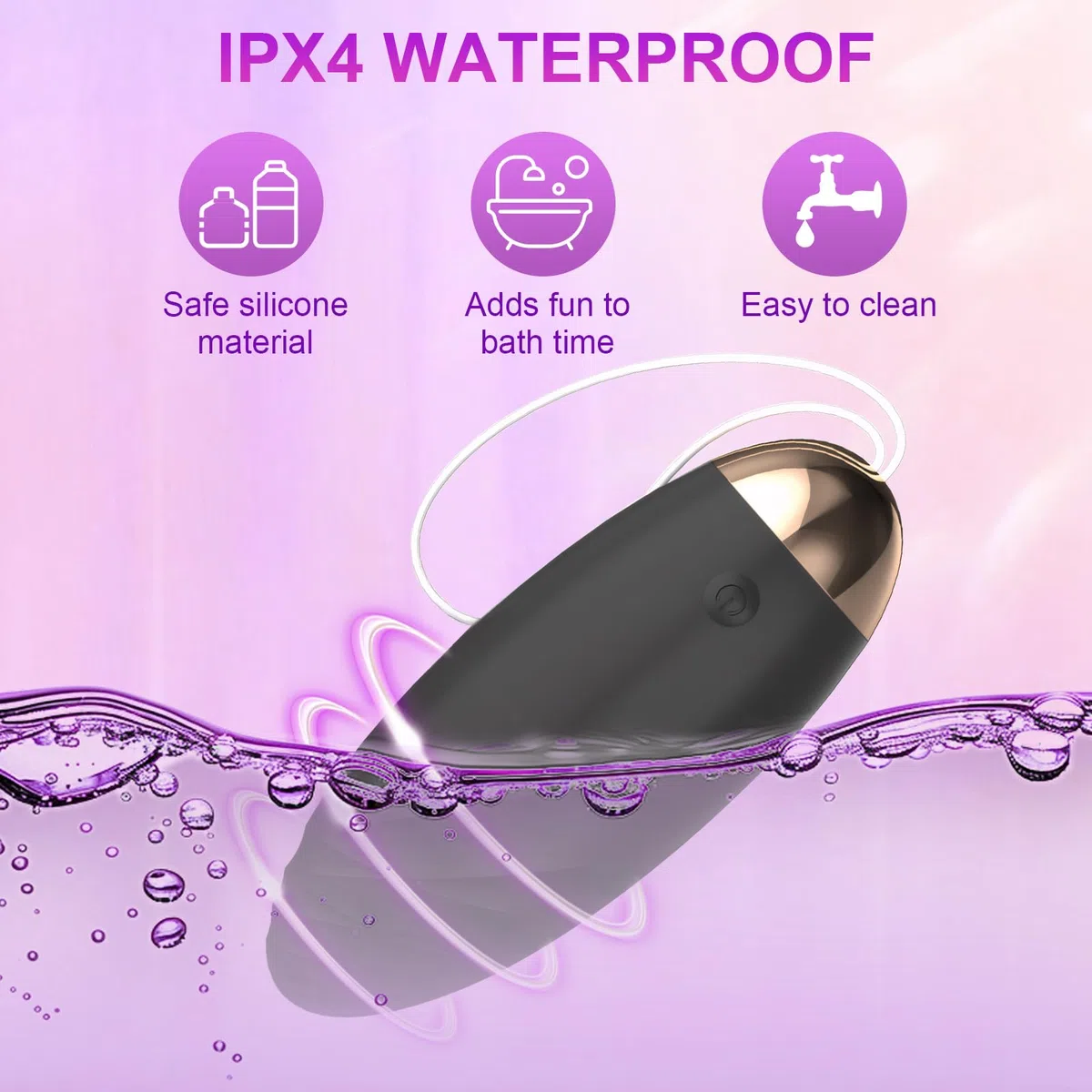 Qoosea Vibratore Telecomando Distanza Bullet Vibrator, Vibratori Donna Sex Toys con 10 Modalità di Vibrazione, Giocattoli Sessuali Vibratoreper punto G, Ovetto Vibrante per Adulti Coppia, Nero