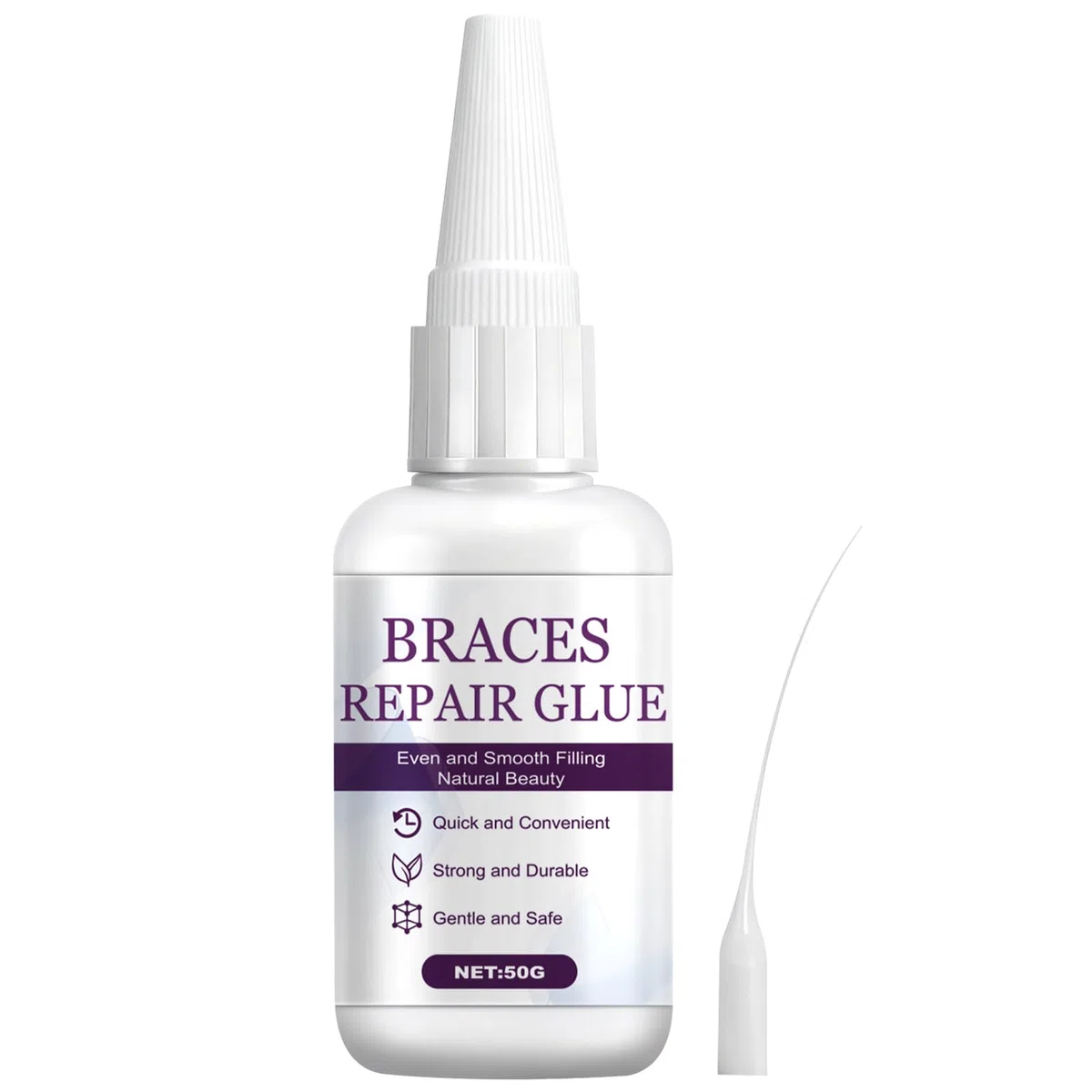 Cemento Dentale Definitivo, Cemento per Denti, Colla per Denti, Adatto per Corone e Protesi Dentali, Il Restauro dei Denti, Resistente Al Calore e Impermeabile