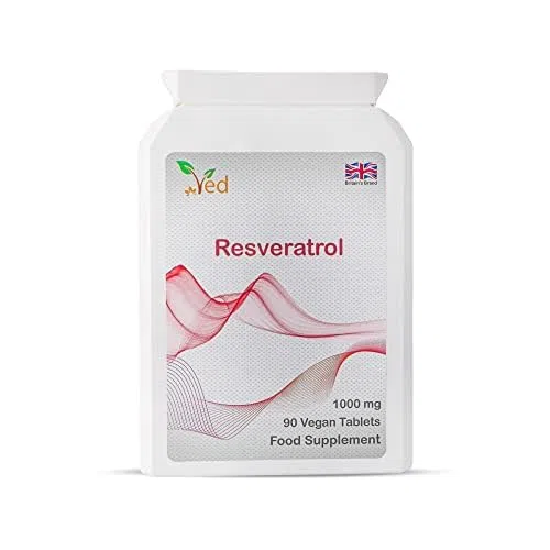 Resveratrolo 1000 mg Puro, Trans Resveratrolo, Resvis Forte - Integratore Naturale Resveratrolo 1000mg compresse