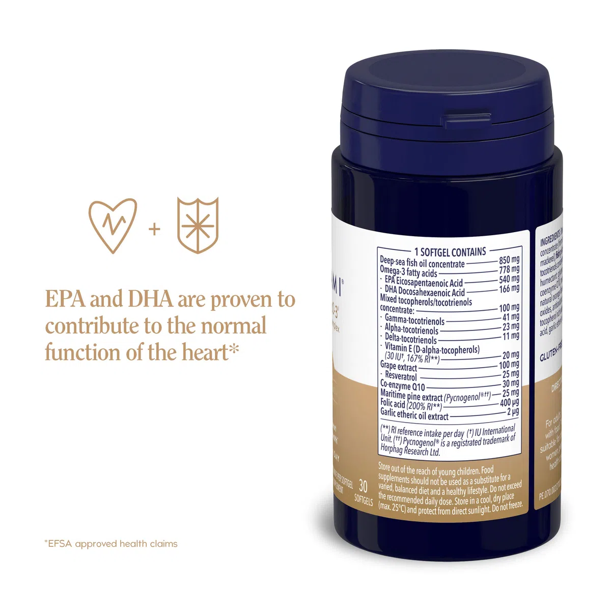 PluShinzO-3 Anti-Aging Complex Omega 6, Omega 3 Fatty Acids, Antioxidant - 30