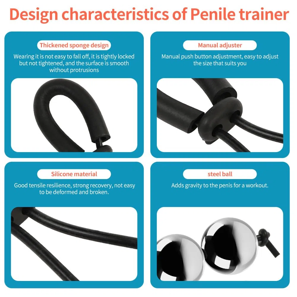 Cockring Weight Anello Fallico Penis Ring Anello Per Pene Da Uomo Testicoli Anello Ritardante Per Pene Da Uomo (Four Ball)