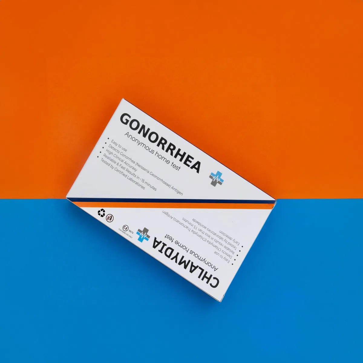 Confezione kit di autotest rapido per clamidia e gonorrea | per uomini e donne | anonimo - sicuro - veloce | facile da usare | premiato con precisione del 99%