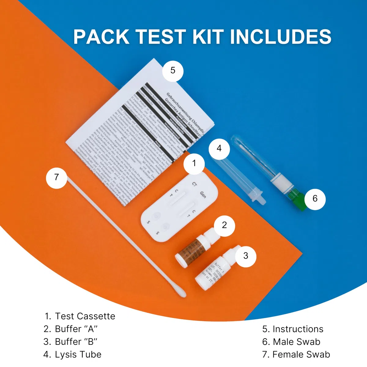 Confezione kit di autotest rapido per clamidia e gonorrea | per uomini e donne | anonimo - sicuro - veloce | facile da usare | premiato con precisione del 99%