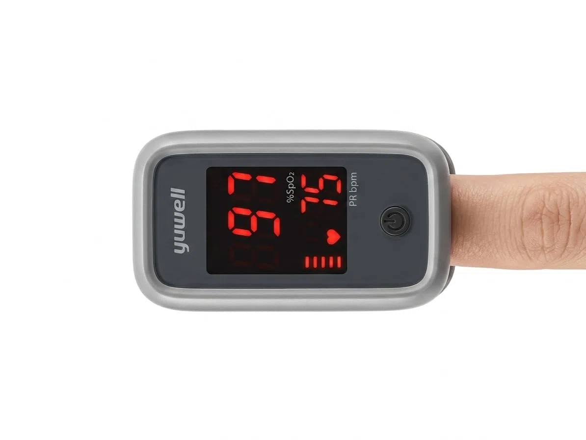 Saturimetro Da Dito Professionale Certificato, Ad Alta Precisione Per Misurare SpO₂, Frequenza Cardiaca E Indice Di Perfusione, Con Allarme, Uso Domestico E Clinico; Modello: YX105