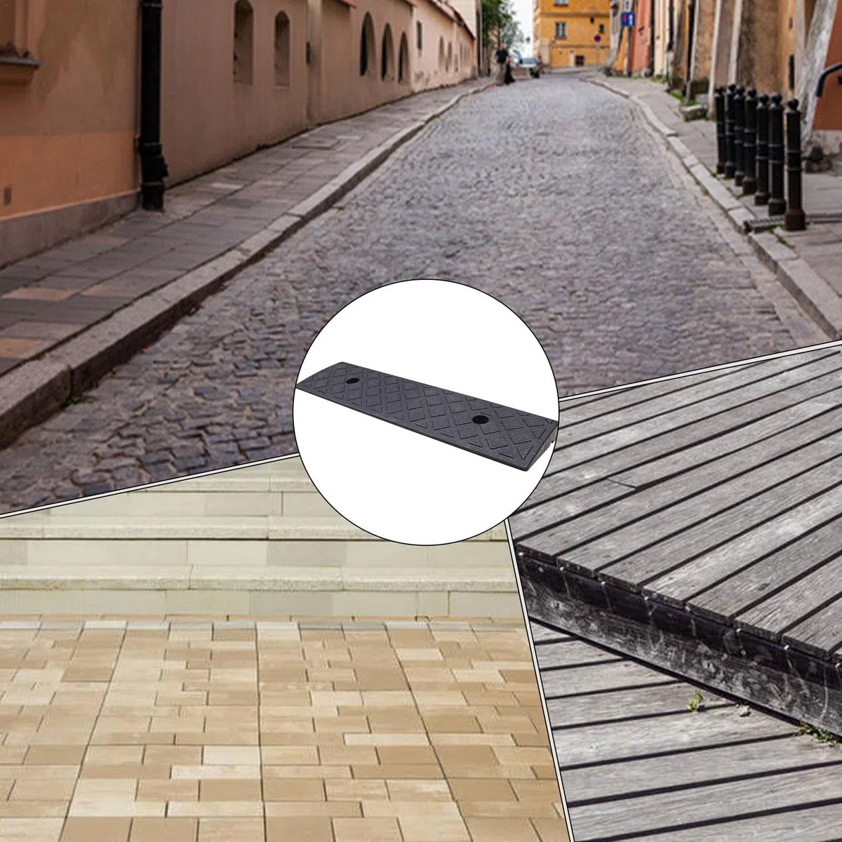 Rampa per soglia da porta, 3 cm, rampa per marciapiede, rampa per sedia a rotelle, marciapiede, rampa per auto, sedia a rotelle, moto, marciapiede per auto, moto