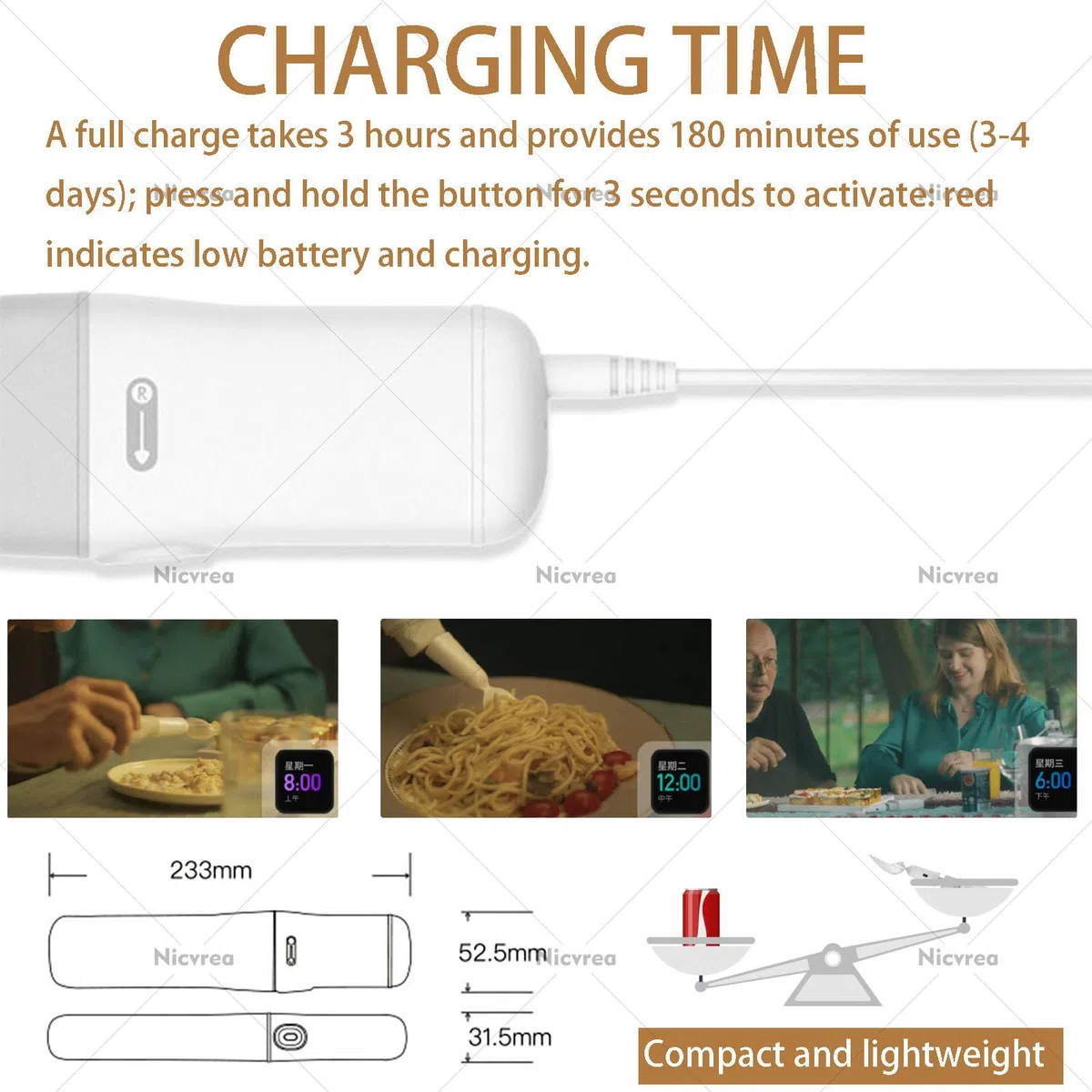 Set di cucchiai adattivi, utensili intelligenti anti-shake per adulti, ideali per tremori alle mani, artrite o uso anziano
