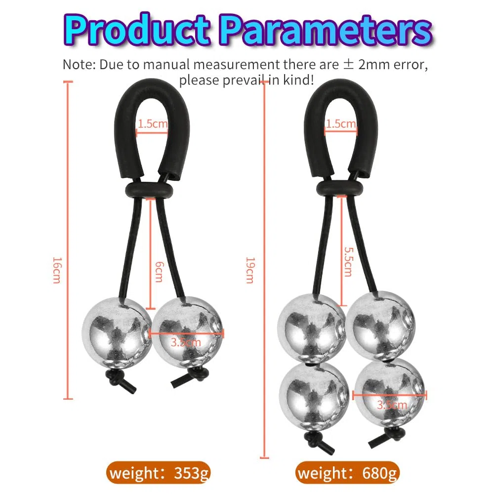 Cockring Weight Anello Fallico Penis Ring Anello Per Pene Da Uomo Testicoli Anello Ritardante Per Pene Da Uomo (Four Ball)