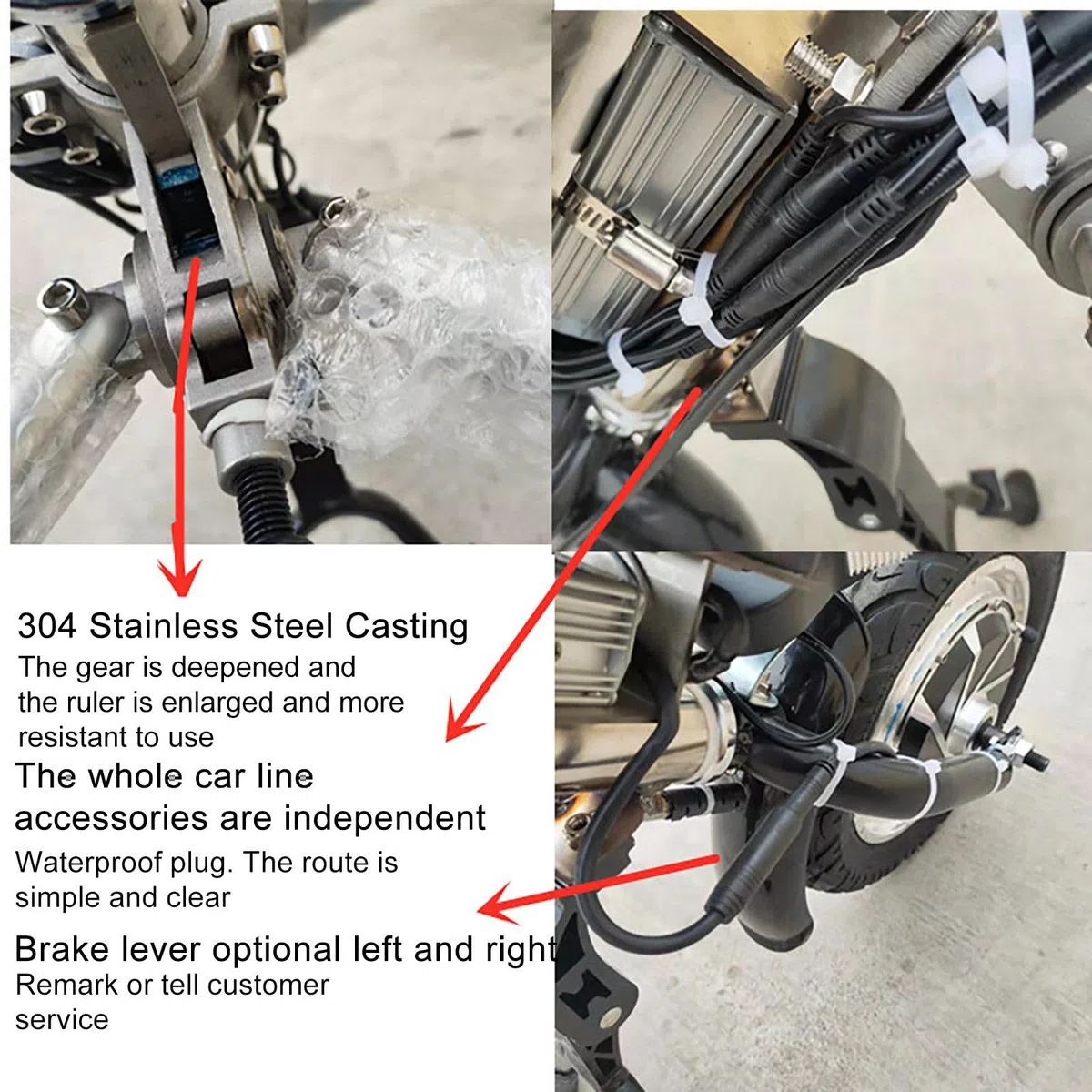 500W Handbike Elettrica per Sedia a Rotelle, Propulsore Anteriore Elettronico Anteriore per Carrozzina, Dispositivo Traino Carrozzina, 3 Velocità, Batteria 48V 17 Ah, Autonomia 70 Km,A