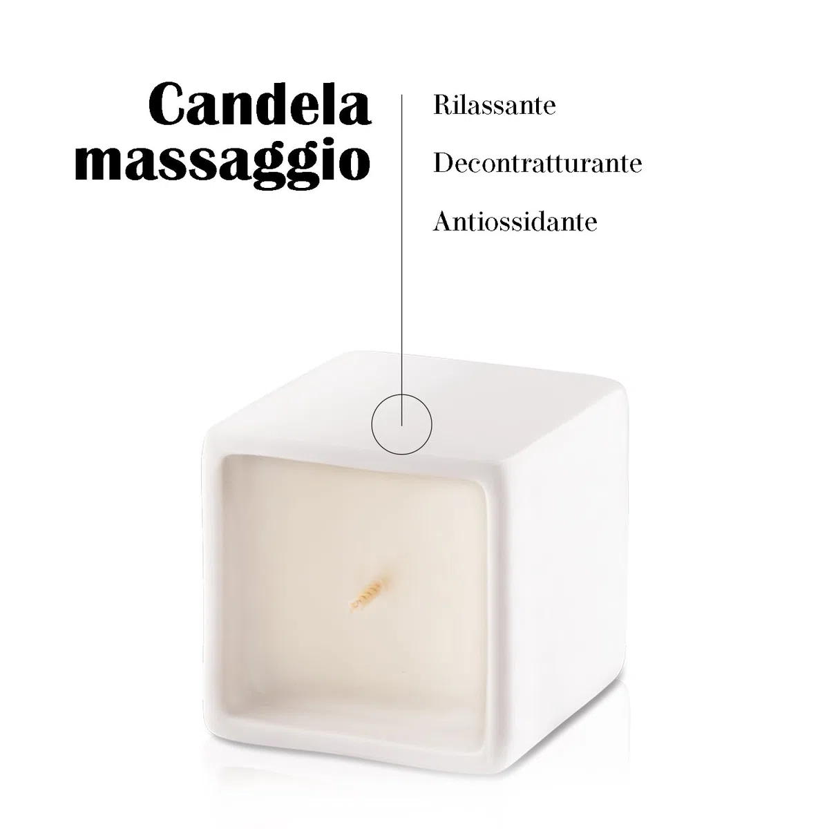 Candela Da Massaggio Per Tutto Il Corpo Con Elicriso, Rosmarino E Lavandula Olio Per Massaggi Professionali candela massaggi Realizzata Nei Laboratori Dell’Asinara.