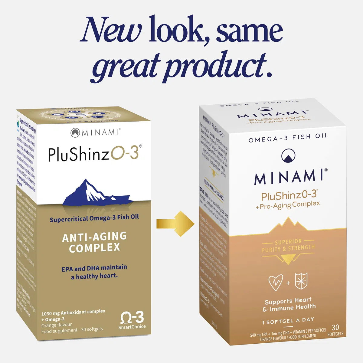 PluShinzO-3 Anti-Aging Complex Omega 6, Omega 3 Fatty Acids, Antioxidant - 30