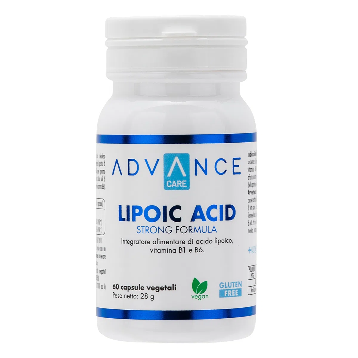 Lipoic acid Strong Formula - Integratore Alimentare di Acido Lipolico - 60 capsule