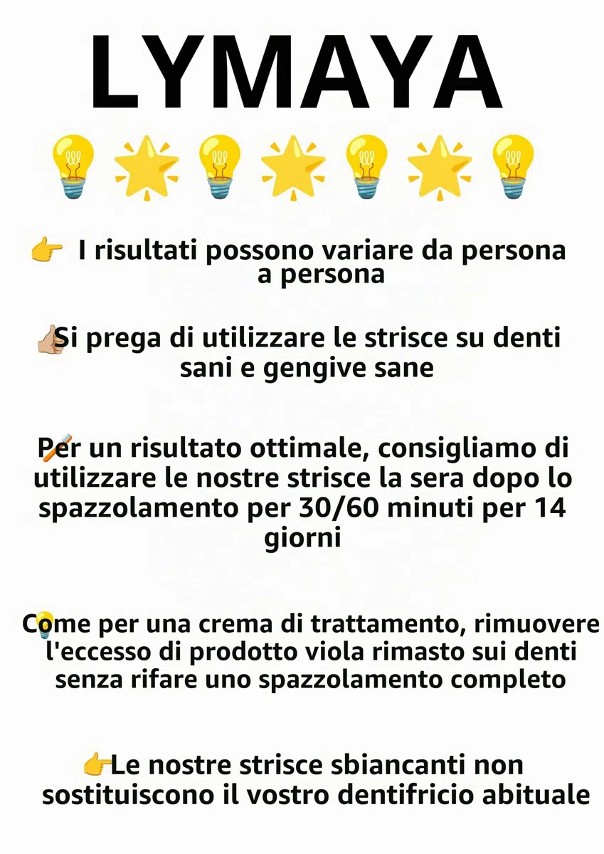 "LYMAYA" Kit Sbiancante per denti di nuova generazione