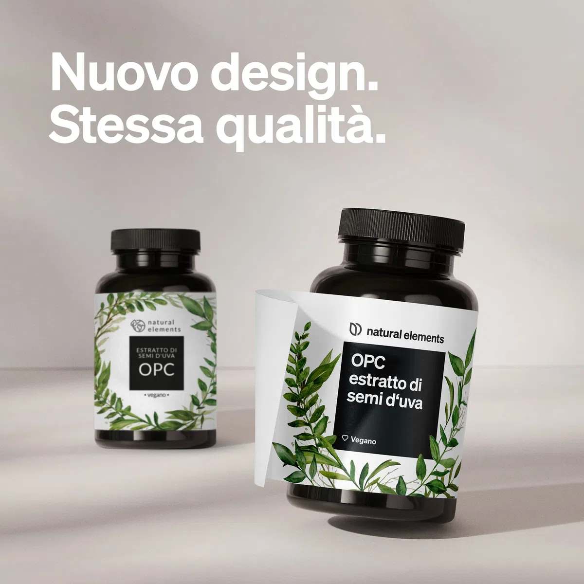 Integratore OPC – Estratto di semi d’uva OPC – 240 capsule per 8 mesi – natural elements – OPC testato in laboratorio da uva europea