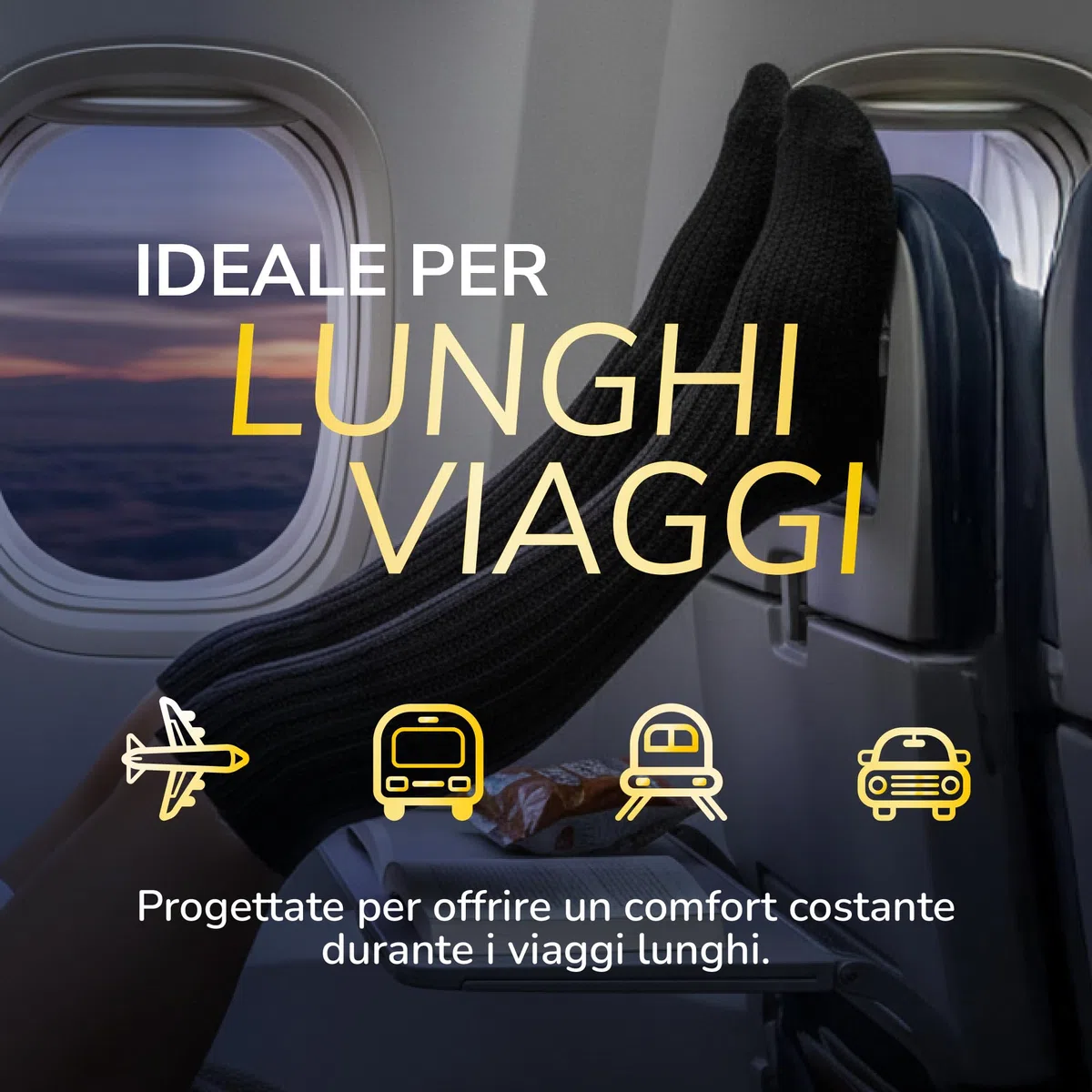 Dr. Scholl’s Flight Socks Calze a compressione graduata per viaggi in aereo