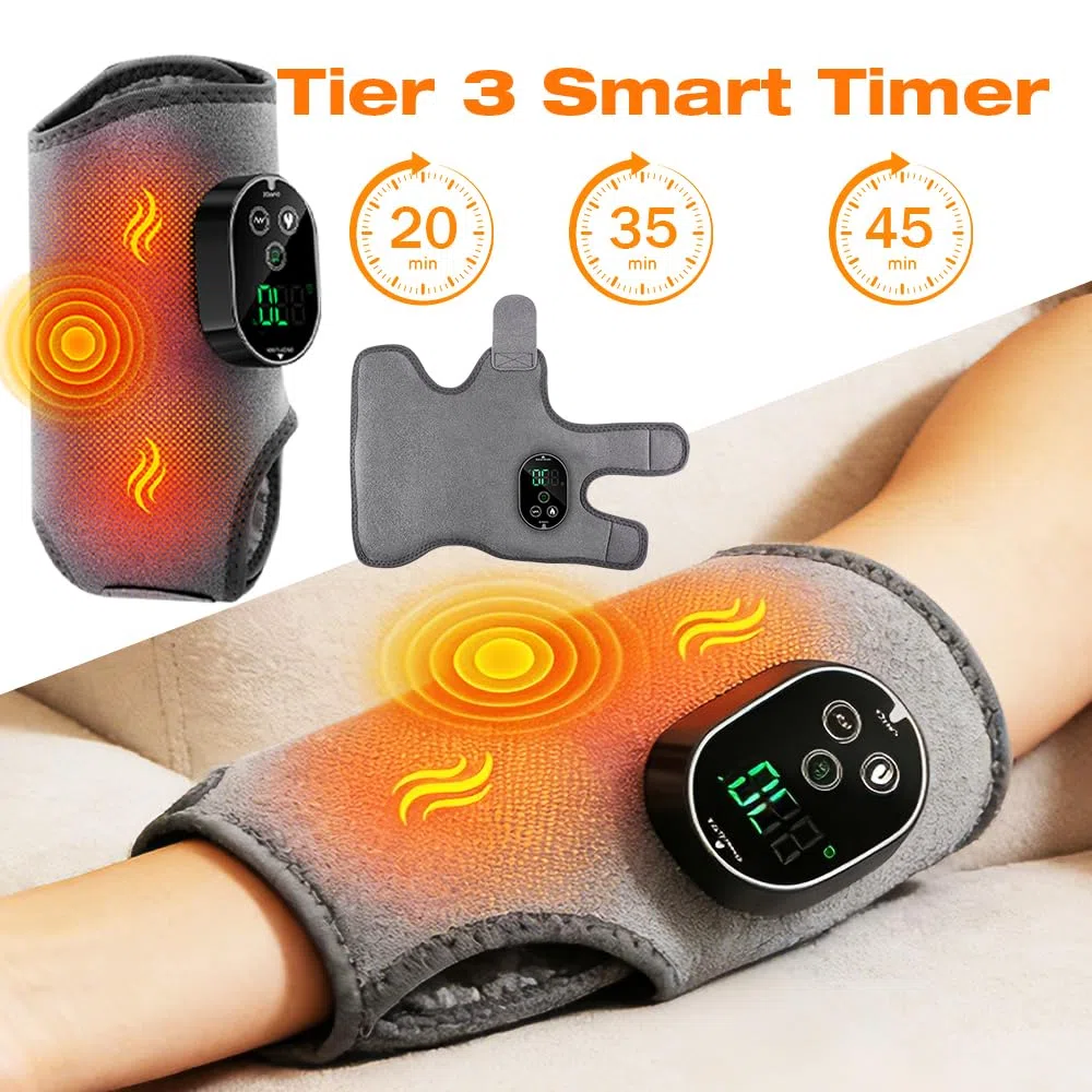 Massaggiatore Elettrico Per Piedi, Massaggiatore Per Piedi, 3 In 1 Massaggiatore per Caviglie con 3 Modalità e 5 Livelli di Calore, Portatile Foot Massager per Massaggio e Sollievo Disagio