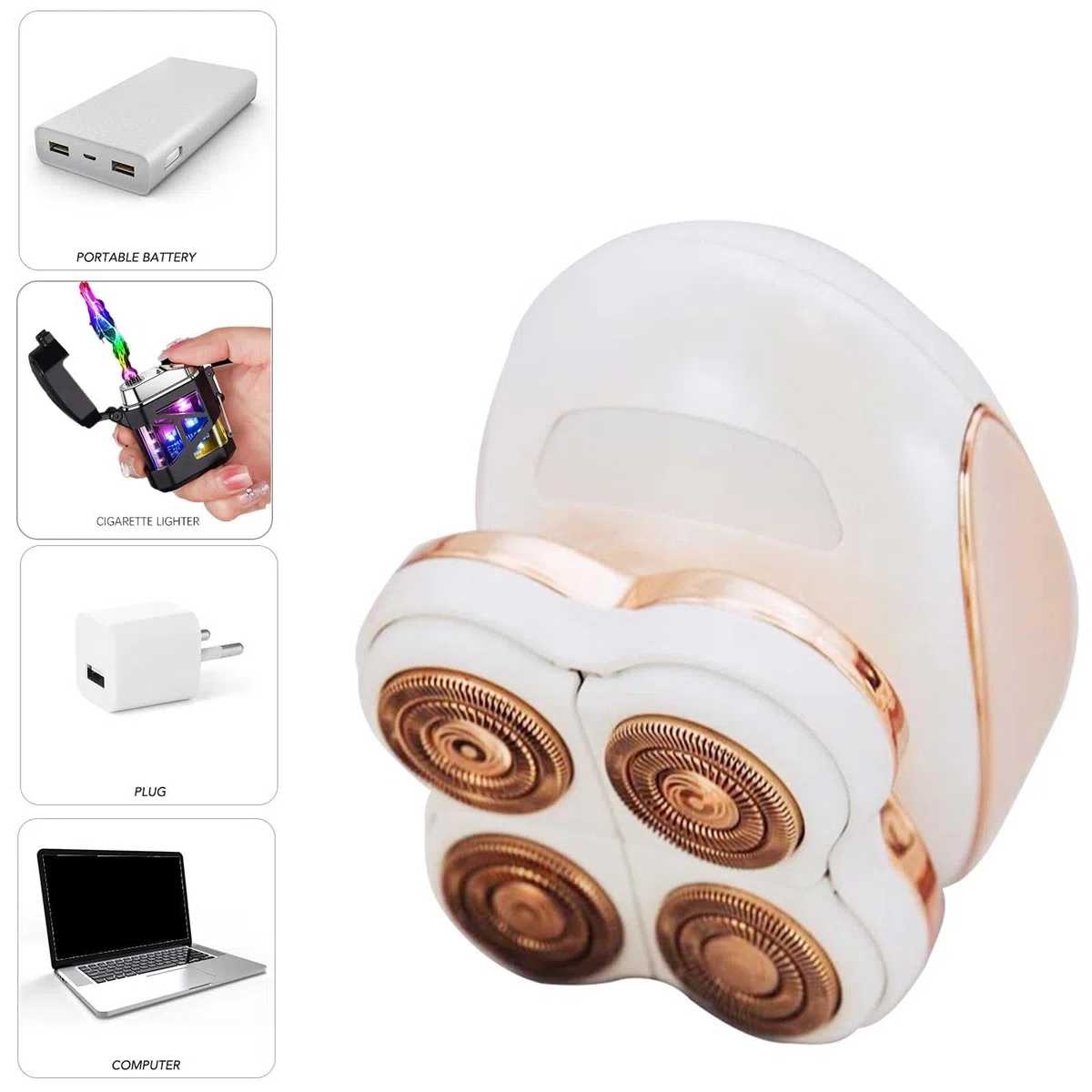 Elettrico Donne Rimozione dei Capelli, Portatile Rasoi da Donna Gambe Viso Corpo Rasoio, Impermeabile Indolore Lady Shaver Cordless Bikini Rasoio Capelli Trimmer Ricaricabile