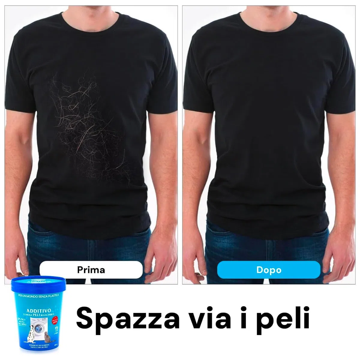 Avilia - Additivo Elimina peli dalla Biancheria, 500g, Formula Ipoallergenica, Nessun Residuo, Utilizzabile in Lavatrice e a Mano, Profumazione Fresca