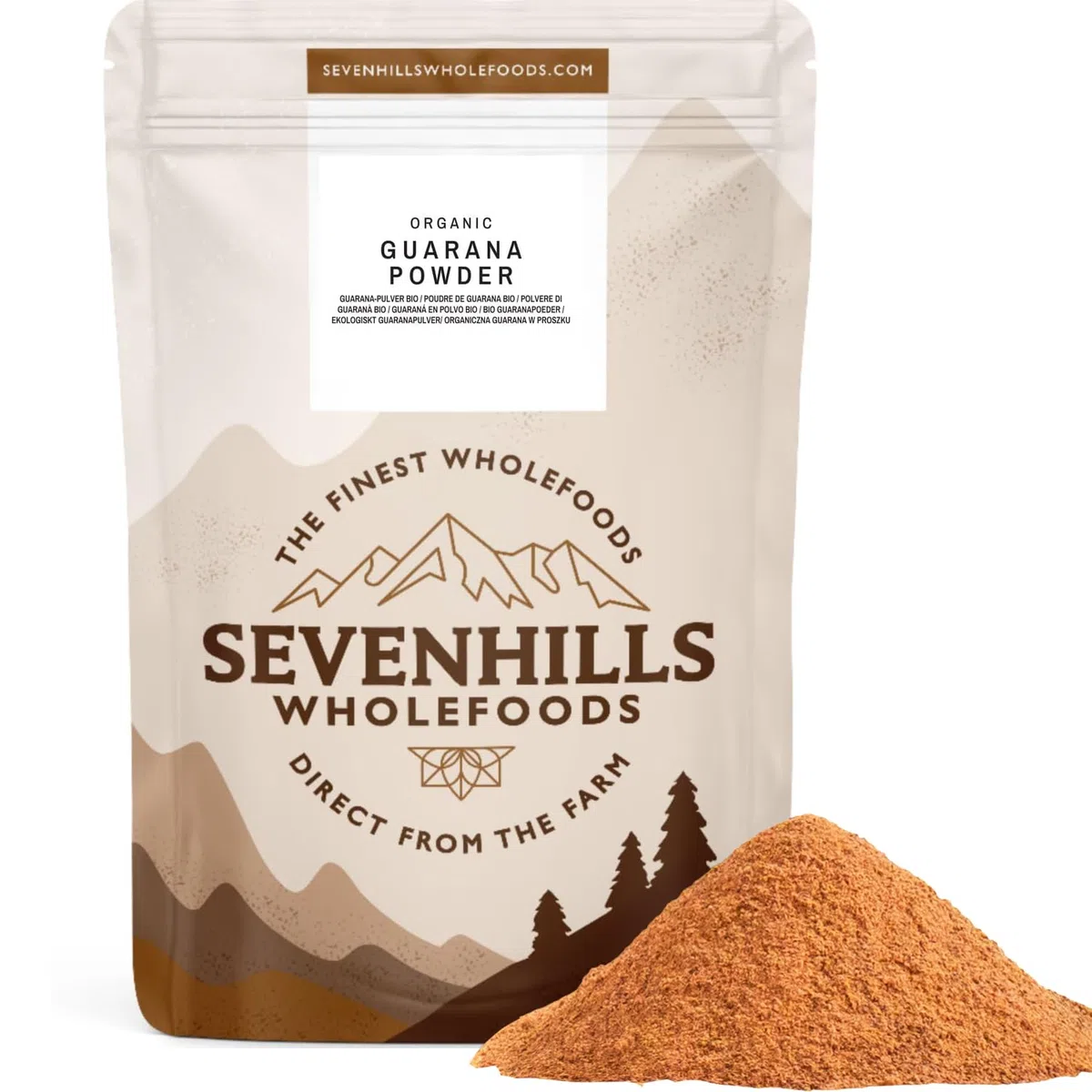 Sevenhills Wholefoods Polvere Di Guaranà Bio 200g
