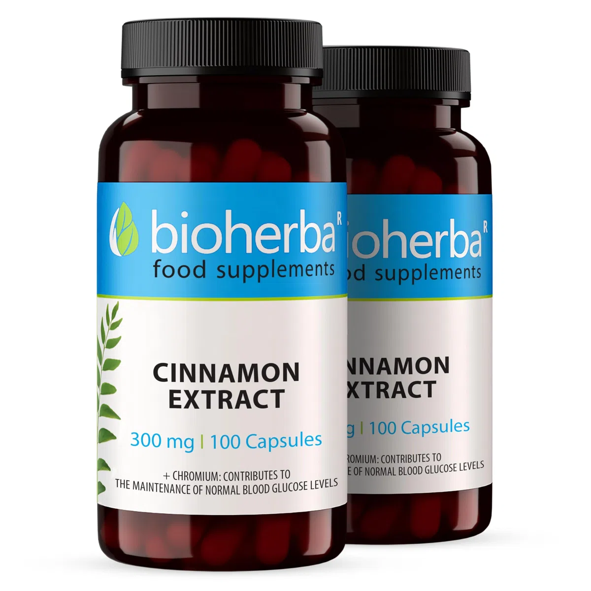 Cannella 300 mg con Cromo - 200 Capsule di BIOHERBA - Integratore Premium per l'Equilibrio della Glicemia e il Supporto del Colesterolo