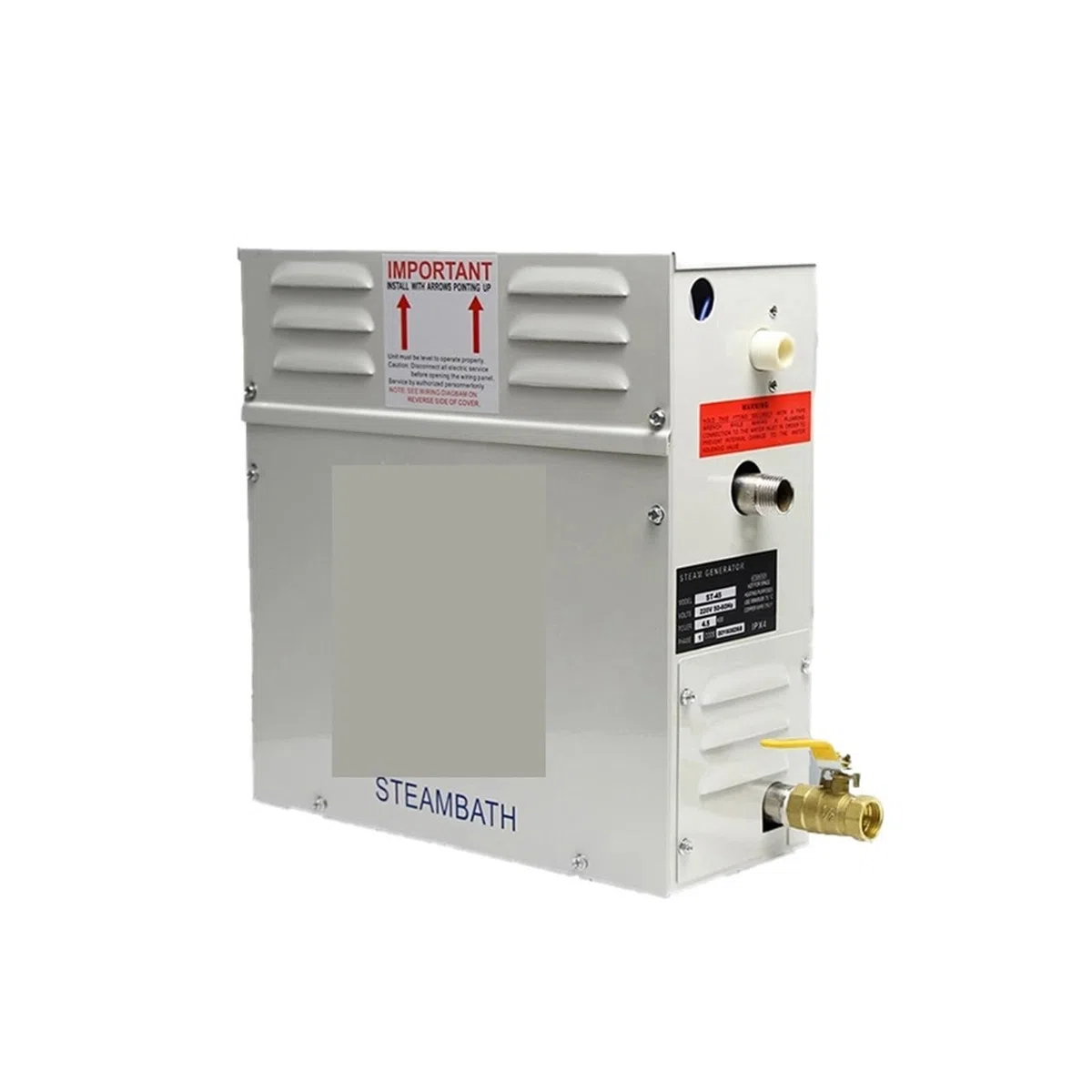 Generatore di Vapore, Macchina per Sauna Domestica, generatore di Vapore Portatile, generatore di Vapore per Bagno Domestico, Macchina per Vapore Umido (4,5 kW)