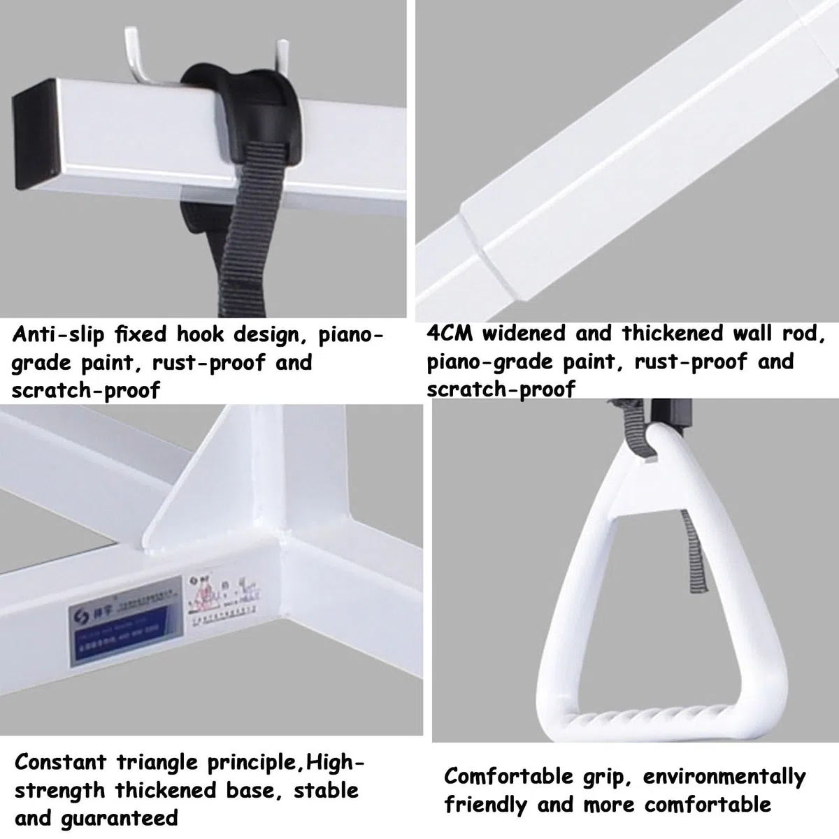 Barra trapezio per la mobilità del letto, supporto a soffitto per disabili e anziani, supporto per scaletta per una migliore accessibilità al letto