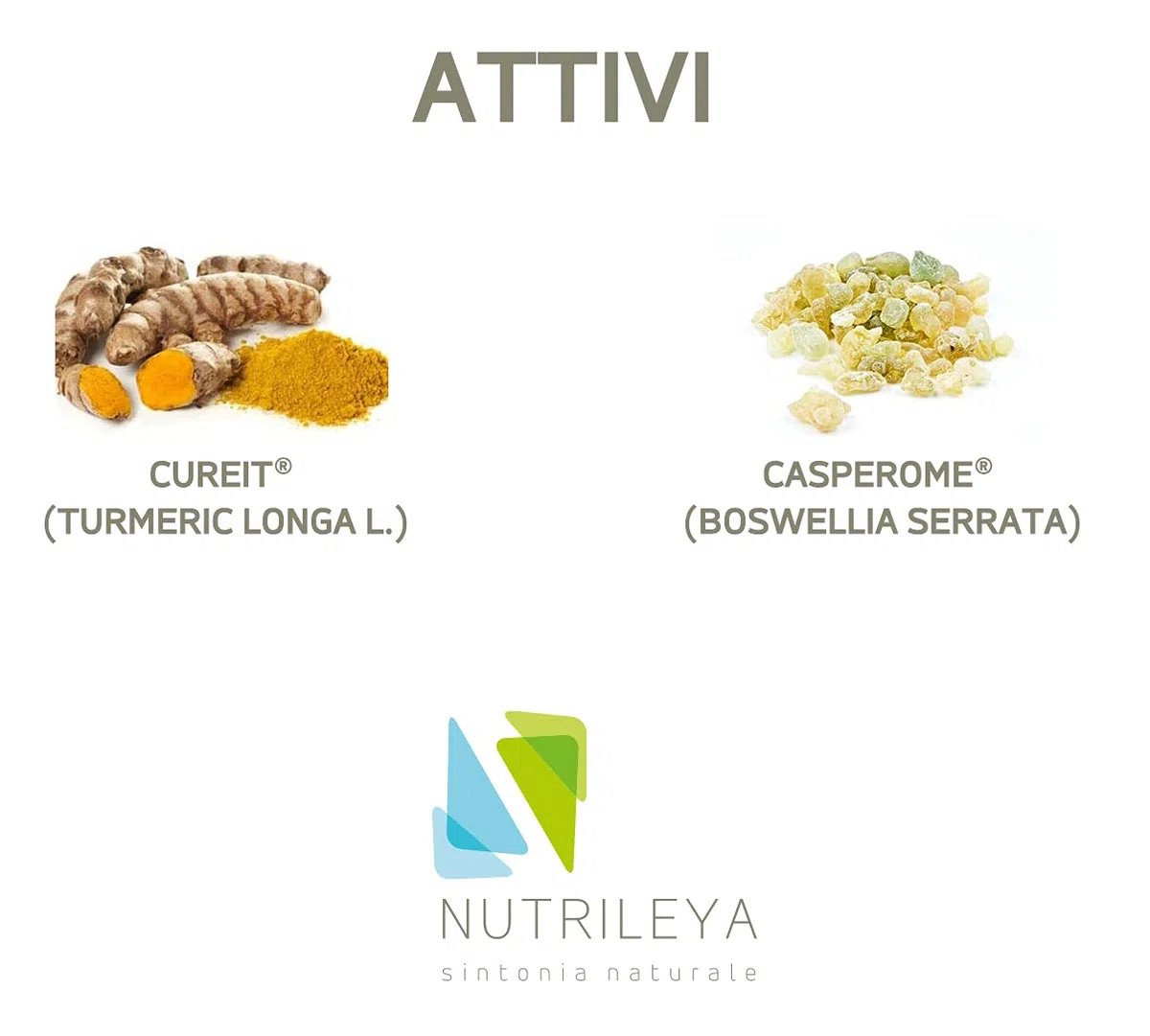 NutriFlog, 30 Compresse - Integratore Naturale per Dolori Muscolari, Articolari o Intestinali - Con Curcuma, Boswella Serrata - Nutrileya