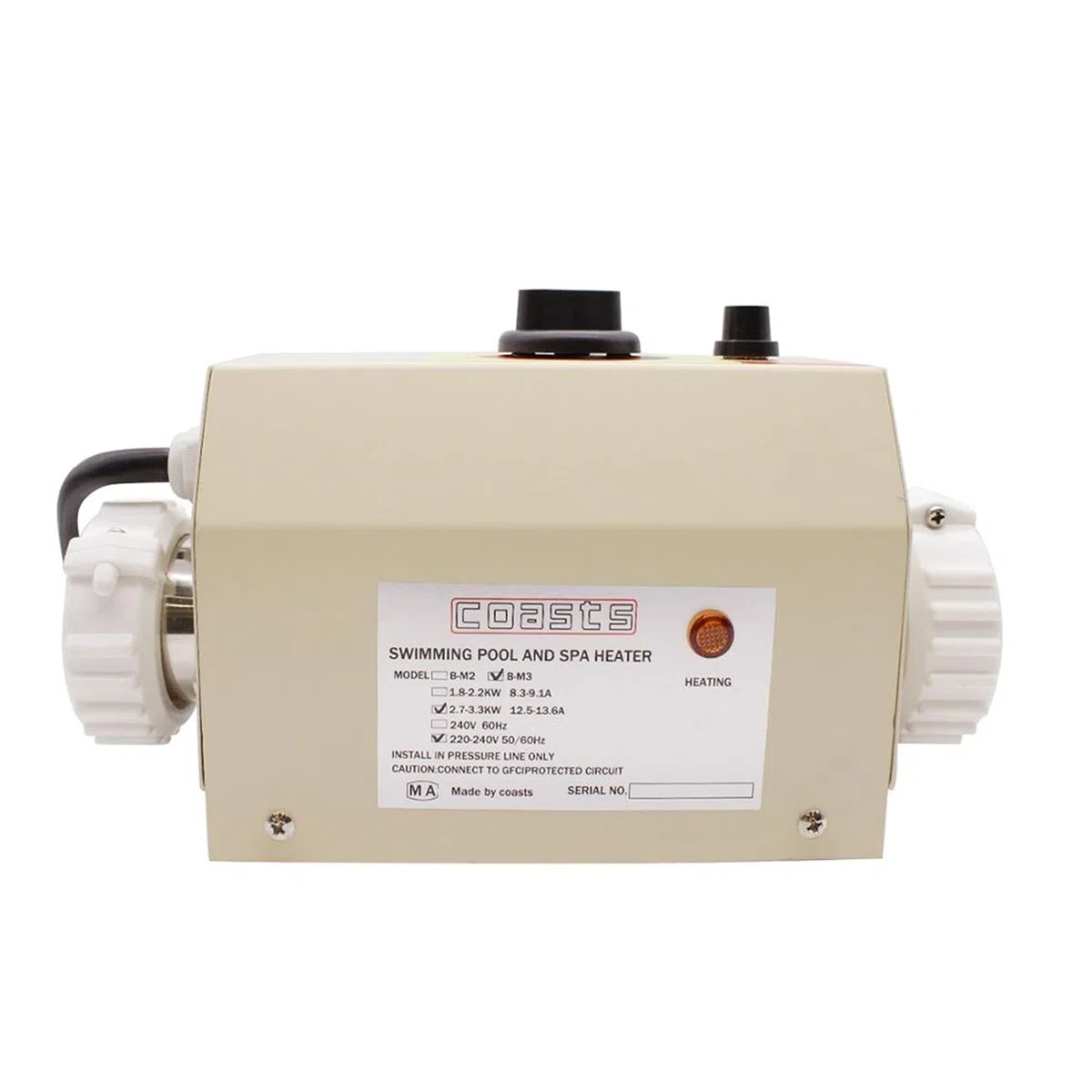 Riscaldatore Elettrico per Sauna, generatore di Vapore da 3 kW, Macchina per Bagno Turco/Spa per Uso Domestico, 220 V con Controller Digitale.