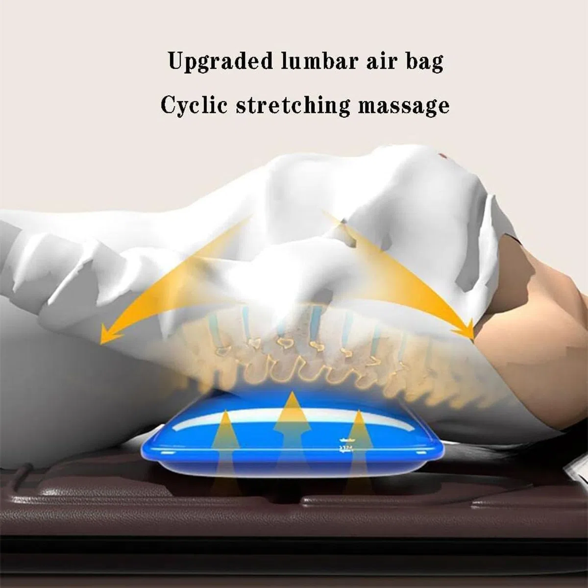 Shiatsu - Cuscinetto massaggiante per tutto il corpo con massaggiatore per piedi e calore, cuscino riscaldato per schiena, vita, gambe, rilassamento muscolare