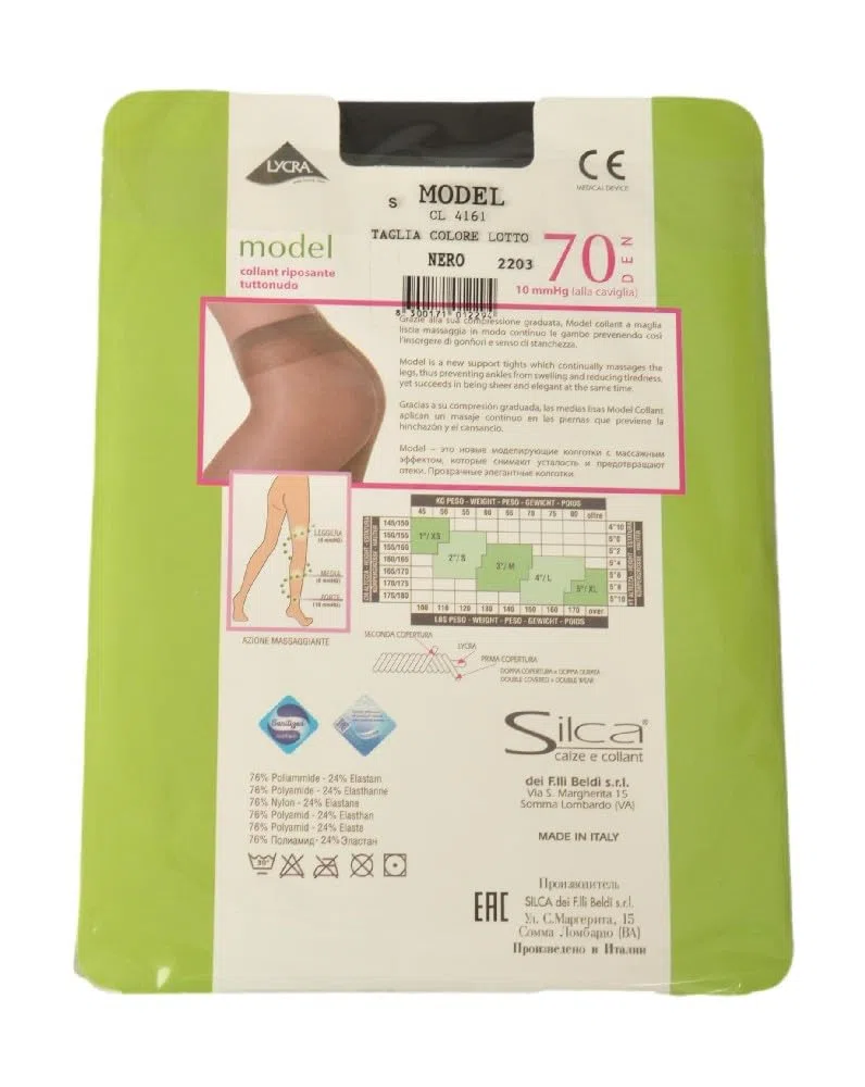 Silca Collant calza 70 denari a compressione graduata massaggia e riposa le gambe articolo MODEL COLLANT