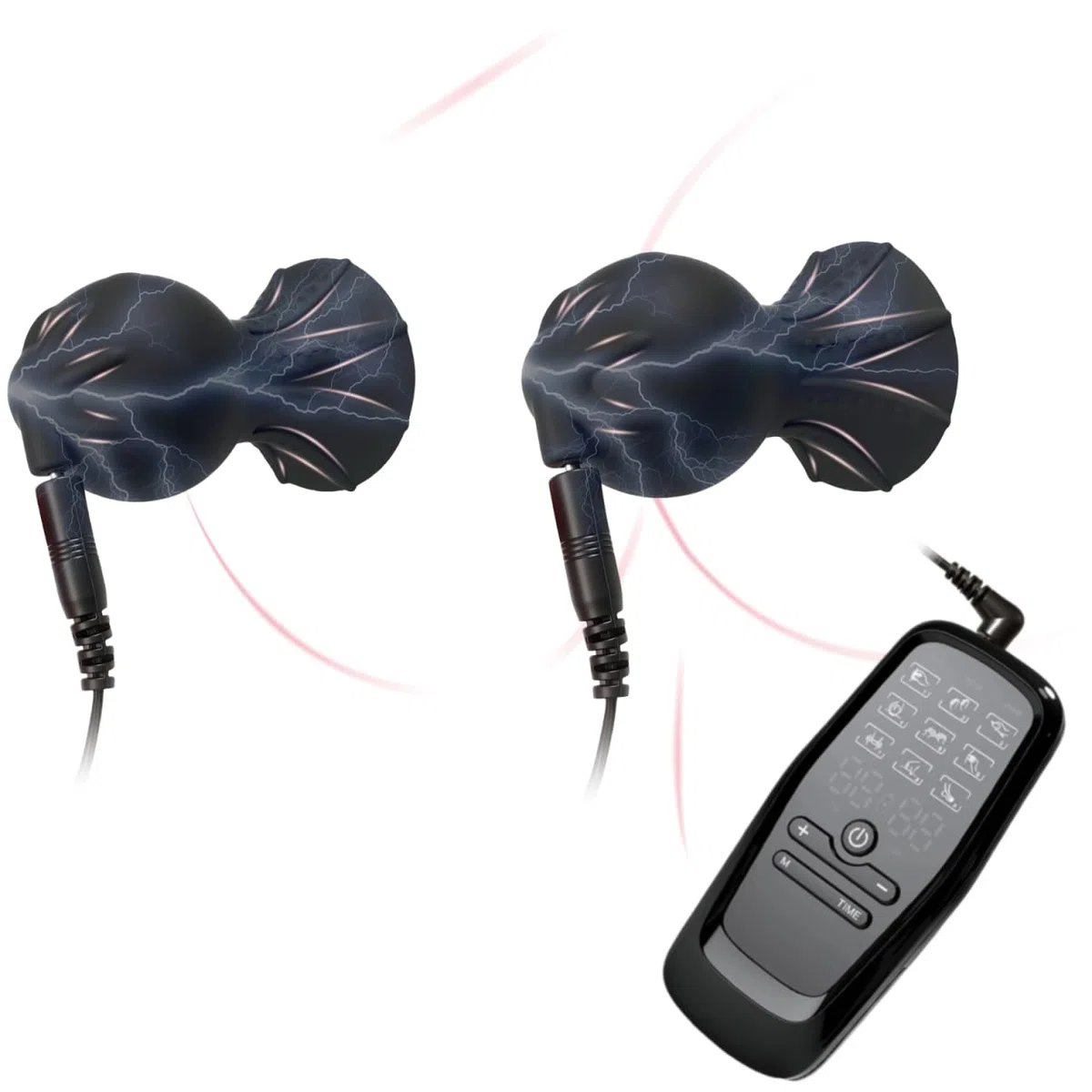 Elettrostimolazione Ventosa Donna-Stimolatore Capezzoli Bdsms, Stimolatore Capezzoli Elettrico Succhia Capezzolo per Donna, Ventosa e Main Unit Kit Elettrico Masturbazione Stimolazione Giocattoli, A