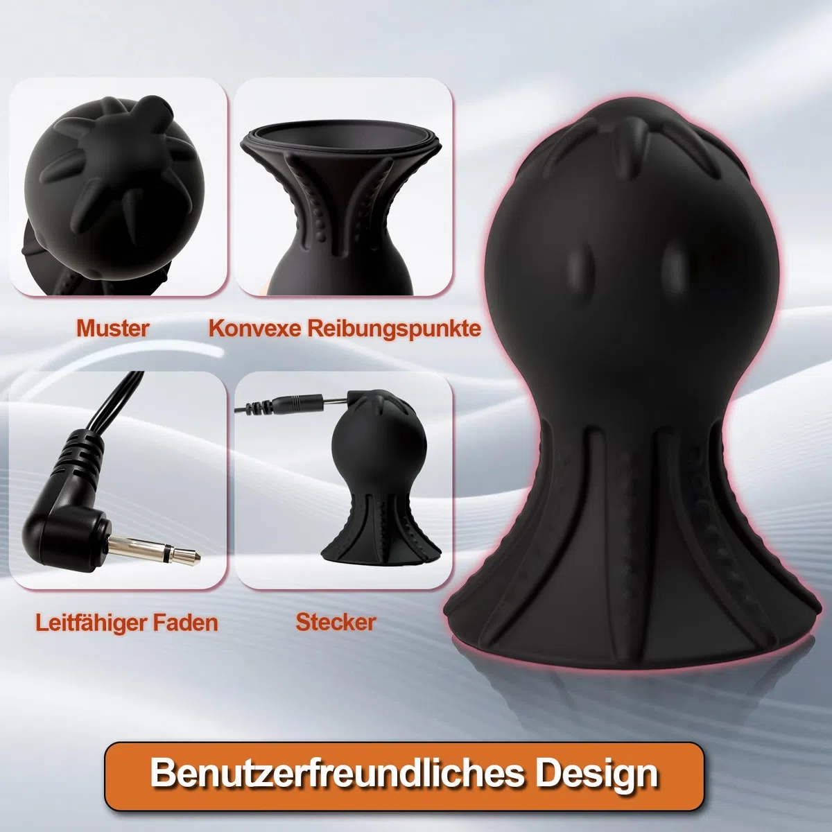 Elettrostimolazione Ventosa Donna-Stimolatore Capezzoli Bdsms, Stimolatore Capezzoli Elettrico Succhia Capezzolo per Donna, Ventosa e Main Unit Kit Elettrico Masturbazione Stimolazione Giocattoli, A